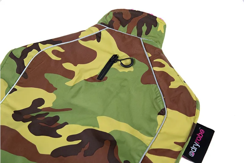 Dryrobe Dog Coat Camo/Pink-10